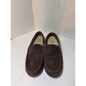 UGG Ascot Men's Genuine Suede & Shearling Brown Loafer / Slipper Size 13 US/47